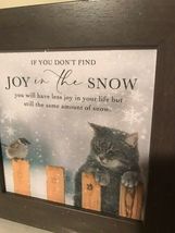 Kitten print in Frame - Finding the Joy in the Snow image 4