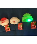 3 Christmas Light-Up Rubber Toy (Santa, Snowman, Tree) *New w/Tags* 01 - $9.99