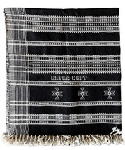 LAXMI | Black organic cotton throw | Woven Cotton Throw - £144.88 GBP