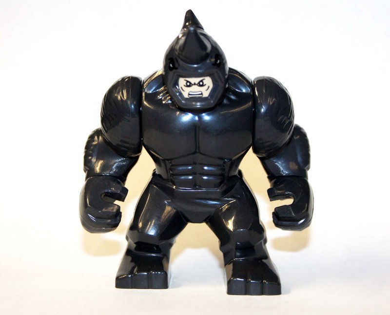 Primary image for Minifigure Custom Toy Rhino Big dark Grey Spider-Man Comic