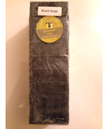 BLACK HANDMADE SOAP LOAF 9 PRECUT SQUARE BARS - £14.46 GBP