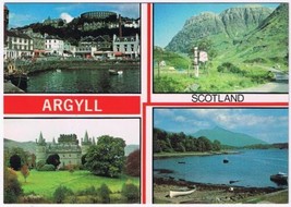 Postcard Argyll Scotland Oban Glencoe Inverary Castle Loch Etive - £3.11 GBP