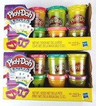 Lot of 2 Hasbro Play-Doh Sparkle Compound Collection Butterfly and Heart - £8.28 GBP