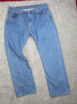 Vintage Levis 501 Jeans Men 38x32 Denim Button Fly Straight Fit Egypt - £44.61 GBP