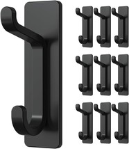 Pickpiff 10-Pack Self Adhesive Hooks, Extra Sticky 10Lb (Max), For, Black - £24.06 GBP