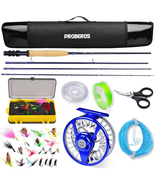 Fly Fishing Rod &amp; Reel Combo 9&#39; 5/6wt | 4-Piece Carbon Fly Rod Kit with ... - €63,07 EUR
