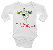 Buzz Lightyear Toy Story Unisex Onesie, Long or Short Sleeves White - £17.52 GBP