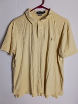 Polo By Ralph Lauren Short Sleeve Polo Shirt Men&#39;s Size XL Yellow - $240.89 MXN