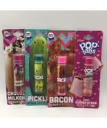 Lotta Luv Picnic Pals Set 4 Lip Balm Milkshake Pickle Bacon Cherry Pop Tart - £11.94 GBP