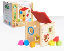 Early Learning Center Wooden Shape Sorter, Problem Solving, Hand, By Just Play. - £20.32 GBP