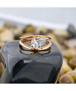 2 Ct Pear Shape Lab Diamond ring Engagement Ring 14K Gold Ring Anniversa... - $32,249.89 MXN