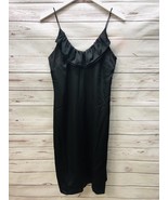 BCBG generation Charmeus Ruffled Party Cocktail Dress Black Slip Size 4 New - $17.77