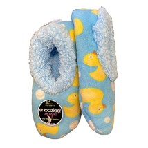 Snoozies Women&#39;s Medium 7/8 Rubber Duckie Blue Non-Skid Slippers - $14.99