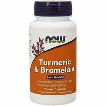 NOW Supplements, Turmeric &amp; Bromelain (Standardized Turmeric Extract) with Br... - £19.62 GBP