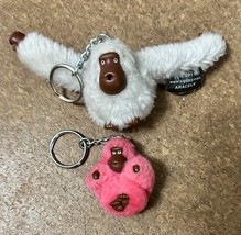 Kipling Monkey Keychain Keyring Gorilla Charm Bag IZABELLA &amp; ARACELY (2 Monkeys) - £19.97 GBP