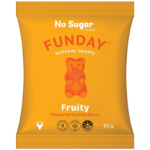 Funday Fruity Flavoured Vegan Gummy Bears 50g - £56.22 GBP
