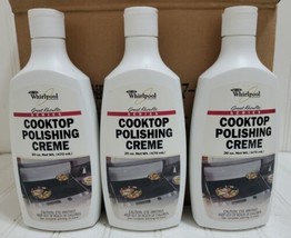 3x Lot New WHIRLPOOL CookTop Polishing Creme Stove Cook Top Cleaner Cream 3 Pack - £30.28 GBP