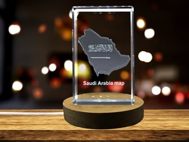 LED Base included | Saudi Arabia 3D Engraved Crystal 3D Engraved Crystal - $39.99+