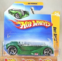 2009 Hot Wheels #4 HW Premiere 4/42 BRIT SPEED Green w/Chrome OH5 Sp Short Card - $7.75