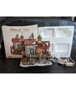 Harborside Village Deluxe Lighted House Old Nautical Wares Celebrations ... - $56.09