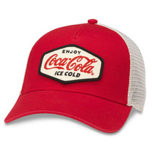 Coca-Cola® Enjoy Classic Label Styled Patch Adjustable Hat Multi-Color - £22.52 GBP