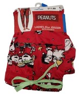 Ladies Brilliant Red Peanuts Snoopy Lounge Sleep Jogger Pants Size 2X (1... - £9.10 GBP