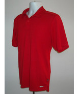 MENS THE NORTH FACE VAPOR WICK RED POLO SHIRT MEDIUM POLYESTER - £22.44 GBP
