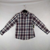 Noble Outfitters Shirt Plaid Fannel Womens Shirt Long Sleeve Size Medium - £18.75 GBP