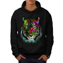 Wellcoda Beast Animal Tiger Mens Hoodie, Cosmic Casual Hooded Sweatshirt - $32.67+