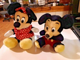 Mickey and Minnie Mouse Vintage Disneyland Korea with Original Tags - £19.69 GBP