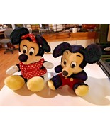 Mickey and Minnie Mouse Vintage Disneyland Korea with Original Tags - £19.35 GBP