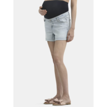 TIME and TRU WOMENS Maternity Roll Cuffs Shorts XXL 20 Short Light Denim... - $15.03