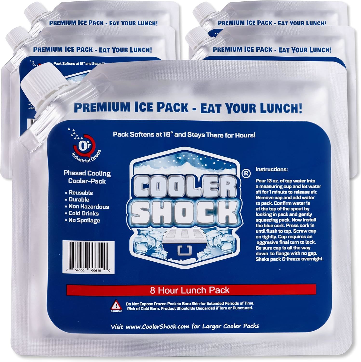 Reusable Ice Packs For Coolers From Cooler Shock Are Durable, Long-Lasting, - $39.99