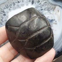 Antique Black Magnetic Stone mysterious animal carving Stone Bead Amulet... - £45.78 GBP