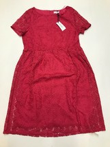 Nightingales Hot Pink Lace Dress Uk 14 (exp107) - £19.47 GBP