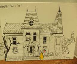 Homely House &quot;IF&quot; Ink Rendering Greeting Card - €8,52 EUR