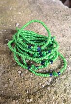 Komboskini prayer bracelet in laser green color, Rosary komboskini, Broj... - $7.99