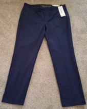 Calvin Klein Dress Pants Mens 40x32 Blue Plaid Slim Fit Jerome Slacks Trousers - £17.24 GBP