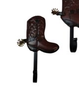 Decorative Western Cowboy Boot Coat or Towel Hooks Set of 5 Rustic Distressed - £13.79 GBP