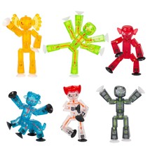 Stikbot Monsters, Complete Set Of 6 Poseable Monster Action Figures, Includes Gi - £44.73 GBP