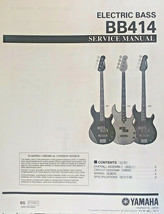 Yamaha BB414 4 String Bass Guitar Service Manual / Parts List / Schematics Book. - £9.29 GBP