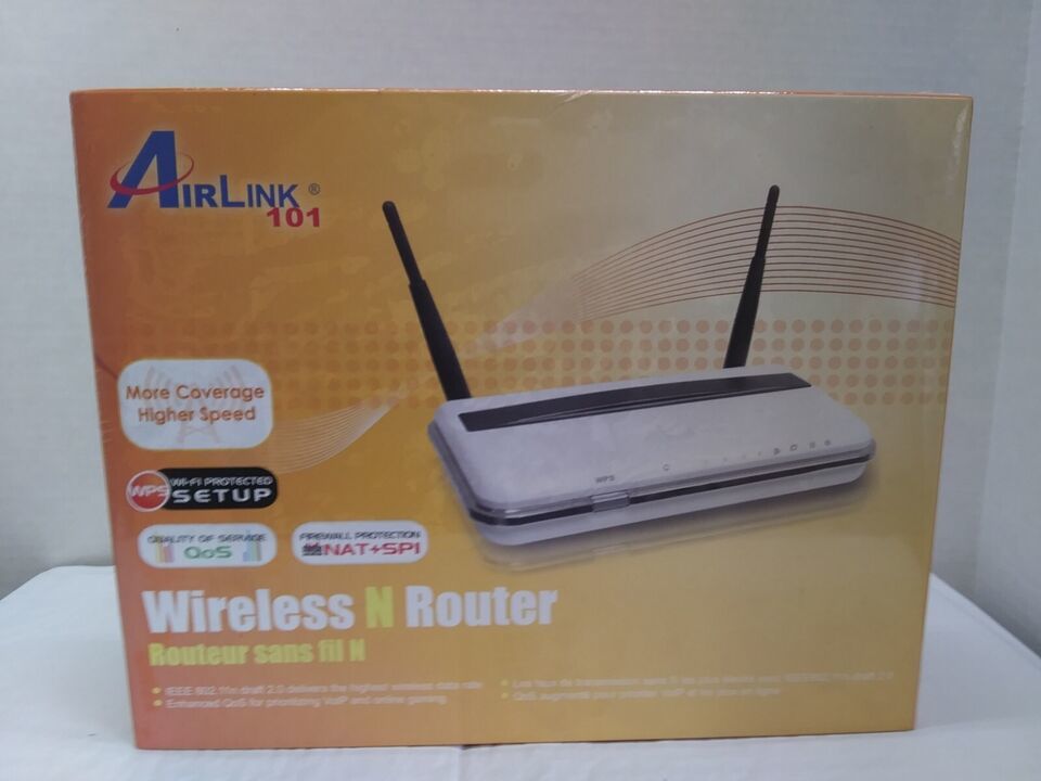 Airlink AR670W 300 Mbps 4-Port 10/100 Wireless N Router Firewall WiFi Protection - $28.04