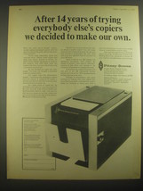 1967 Pitney-Bowes 250 Copier Ad - After 14 years of trying everybody else's  - $18.49