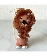Vintage Cowardly Lion Wizard of Oz Wooden Christmas Ornament Kurt S Adler - $32.81 CAD