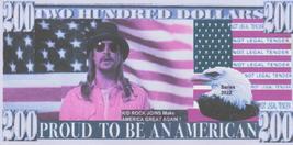 2022 Kid Rock and President Donald Trump Made in USA Hard Feel $200 Novelty Bill - £2.33 GBP