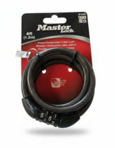 Master Lock 8143D Combination Cable Lock 6ft Bike Gate Ladder Security New - $14.99