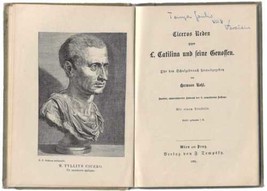 Hermann Nohl Ciceros Reden Bilingual German Latin Cicero Rome 1901 - £72.96 GBP