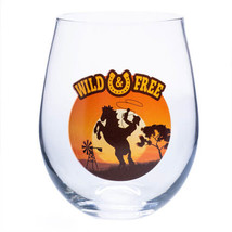 Stemless Wine Glass - Wild and Free - £24.58 GBP