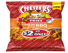Chester&#39;s Fries Corn Snacks Carolina Style BBQ Flavored 5 1/4 Oz 12 Big ... - $1,115.23 MXN
