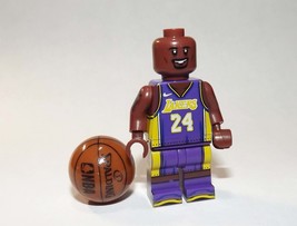 Kobe Bryant Laker # 24 NBA Basketball Building Minifigure Bricks US - £5.53 GBP